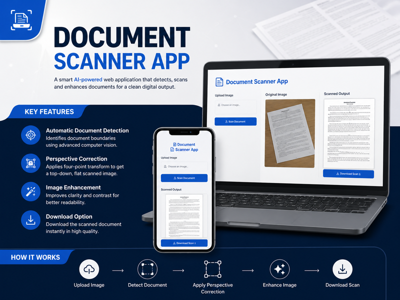 OpenCV Document Scanner Engine